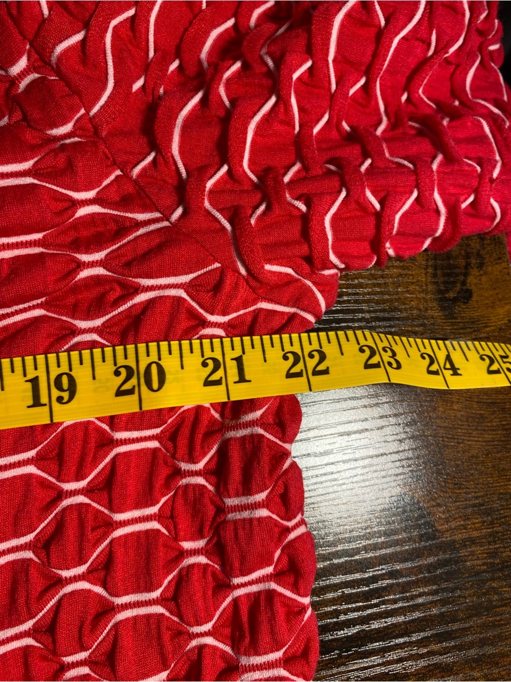 Habitat Red Textured Button-Front Blouse - Picture 7 of 8